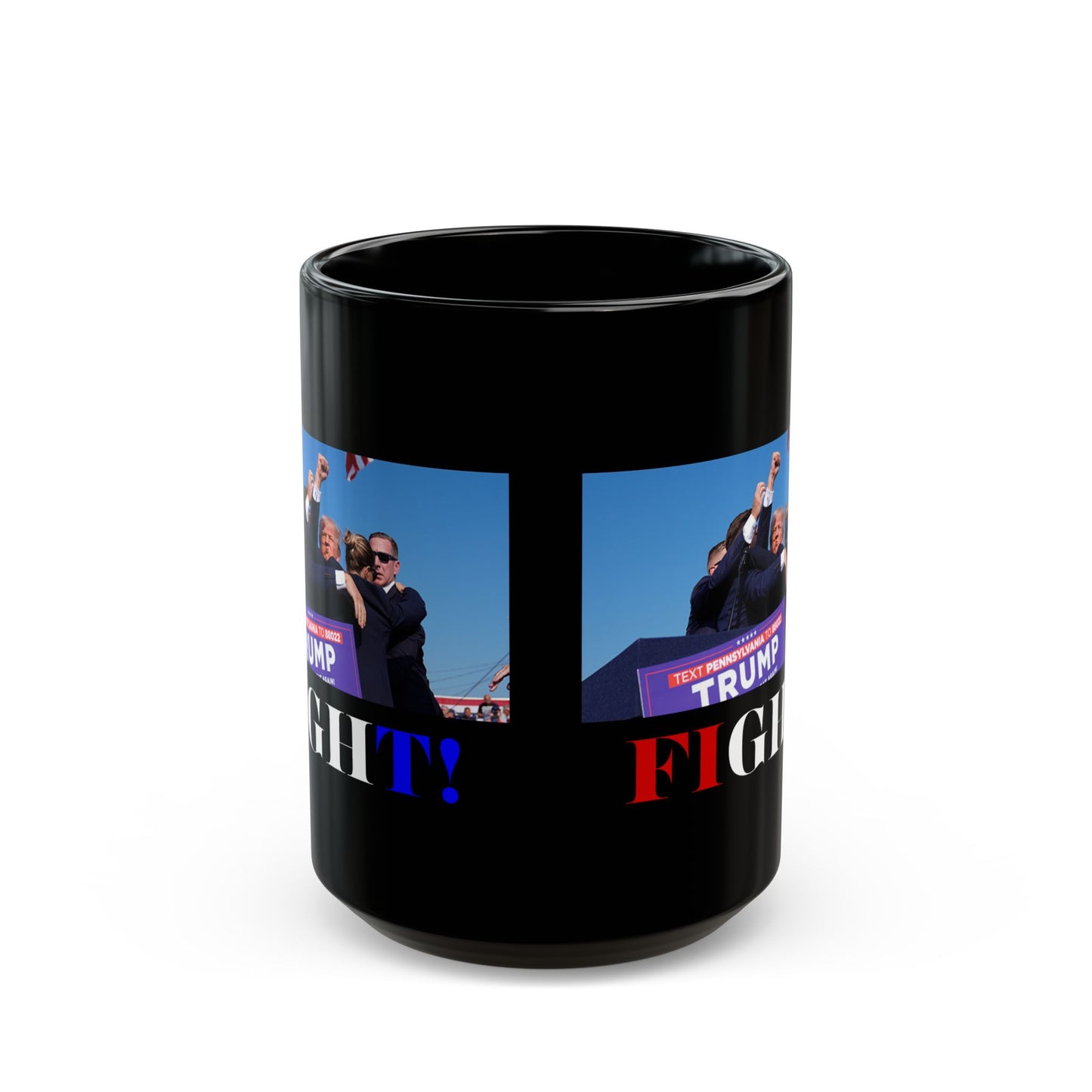 Fight! Black Mug by cypherpunkgear