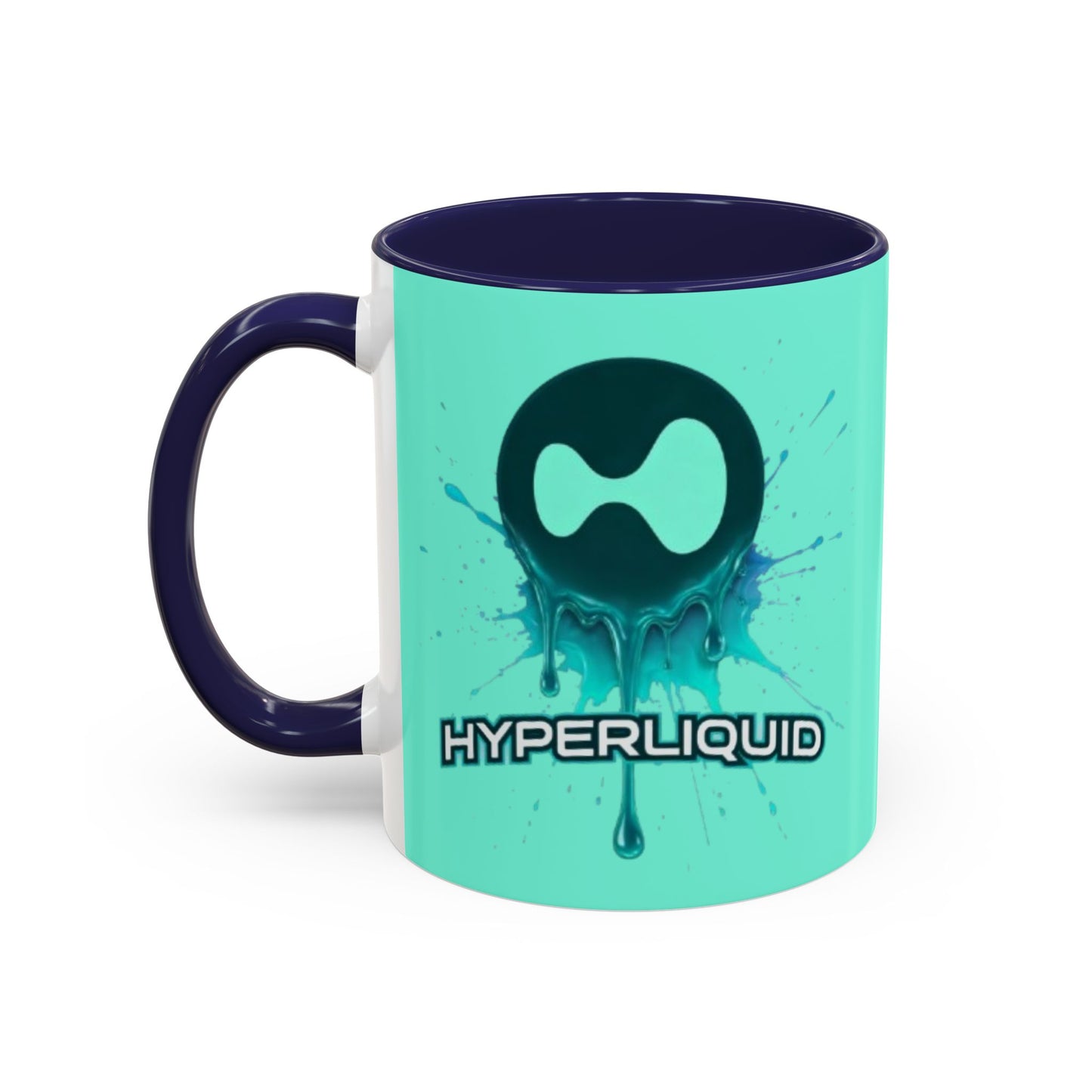 HYPE Drip Light Hyperliquid Accent Mug by cypherpunkgear.com