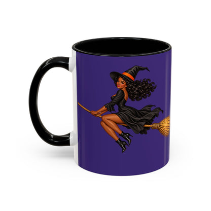 Velvet Vex Purple Accent Mug by CreepyCrafts.boo