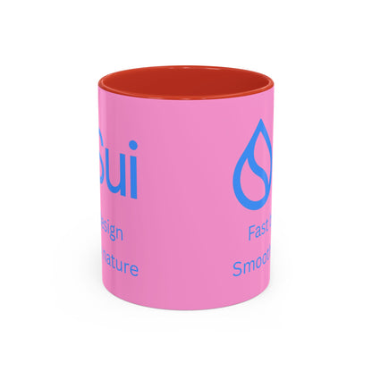 SUI Pink Accent Mug by cypherpunkgear.com