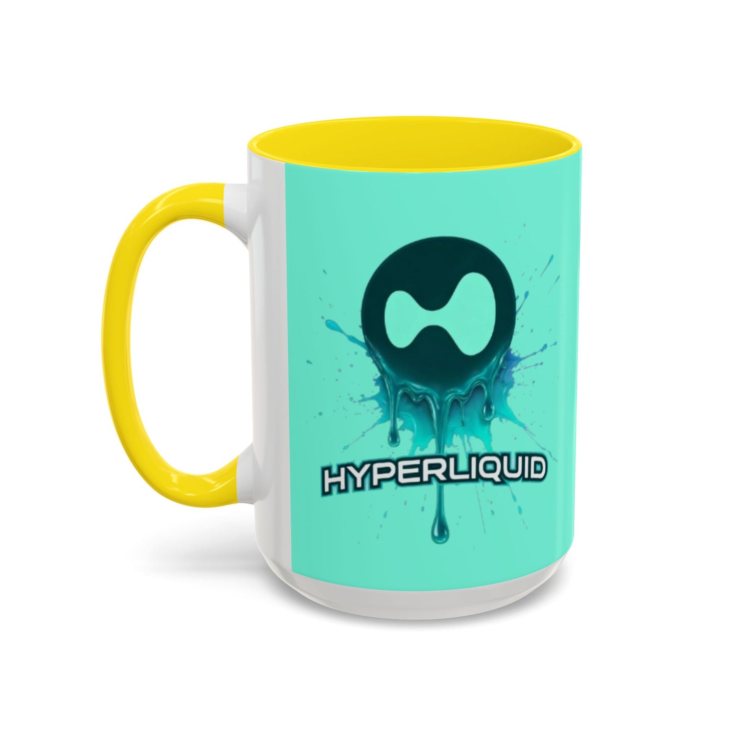 HYPE Drip Light Hyperliquid Accent Mug by cypherpunkgear.com