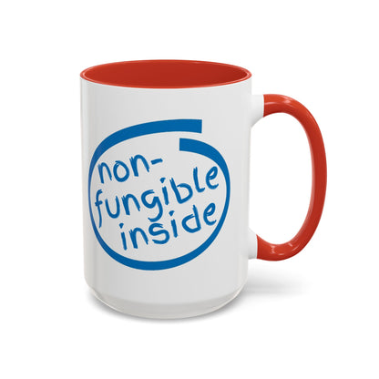 Non-Fungible Inside White Accent Mug by cypherpunkgear.com