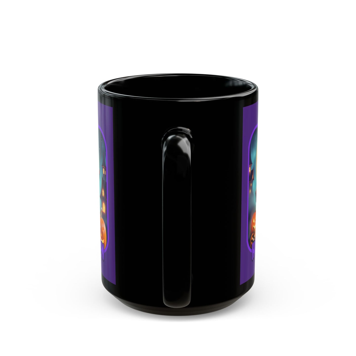 Happy Halloween Little Witch Purple font Purple Mug by CreepyCrafts.boo