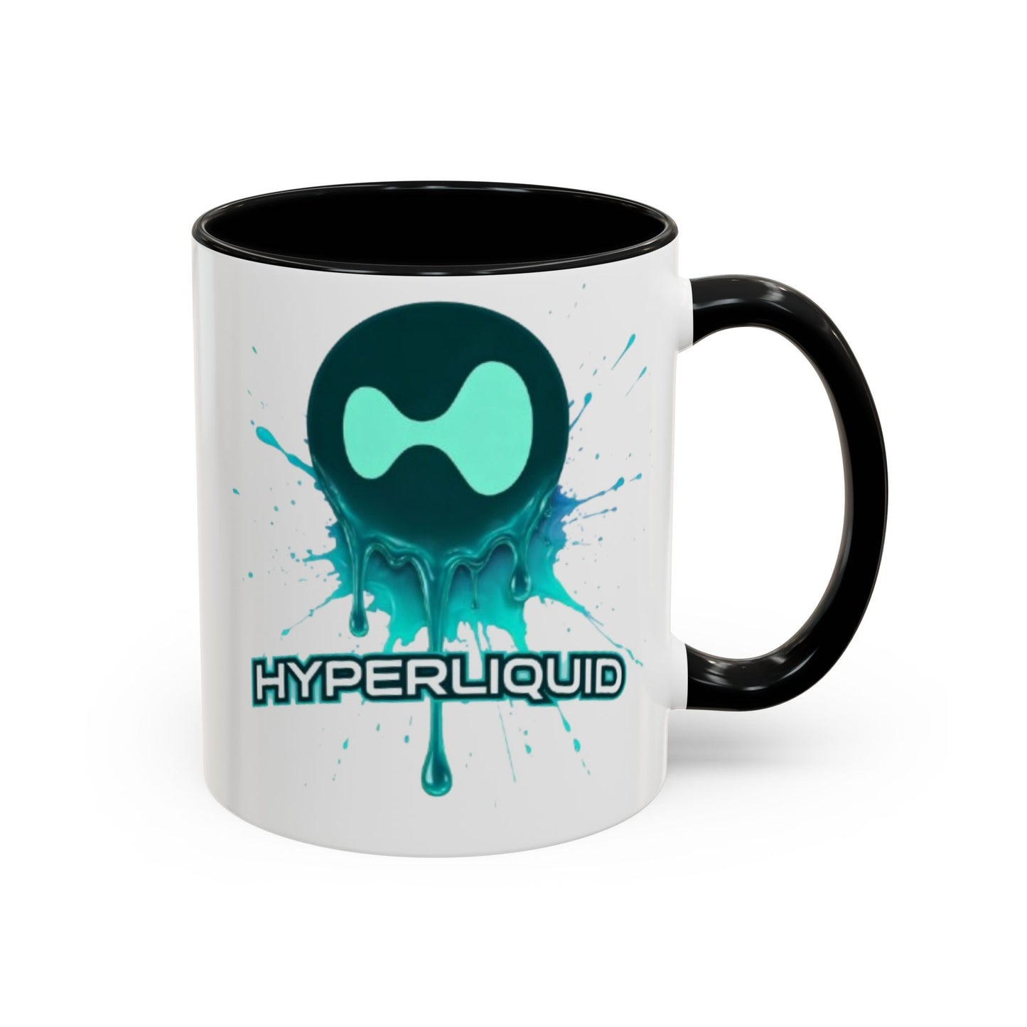 HYPE Drip White Accent Mug by cypherpunkgear.com
