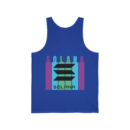 2-sided Solana Unisex Jersey Tank Top by cypherpunkgear