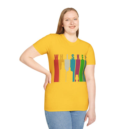 Whiskey spelled with an 'e' Light colors Unisex T-Shirt by cypherpunkgear.com