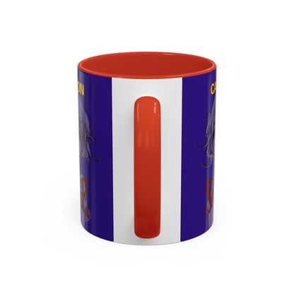 Caution, Savage Dark Purple Accent Mug by cypherpunkgear.com