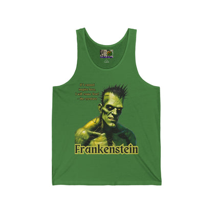 Frankenstein's Creature Unisex Jersey Tank Top by CreepyCrafts.boo