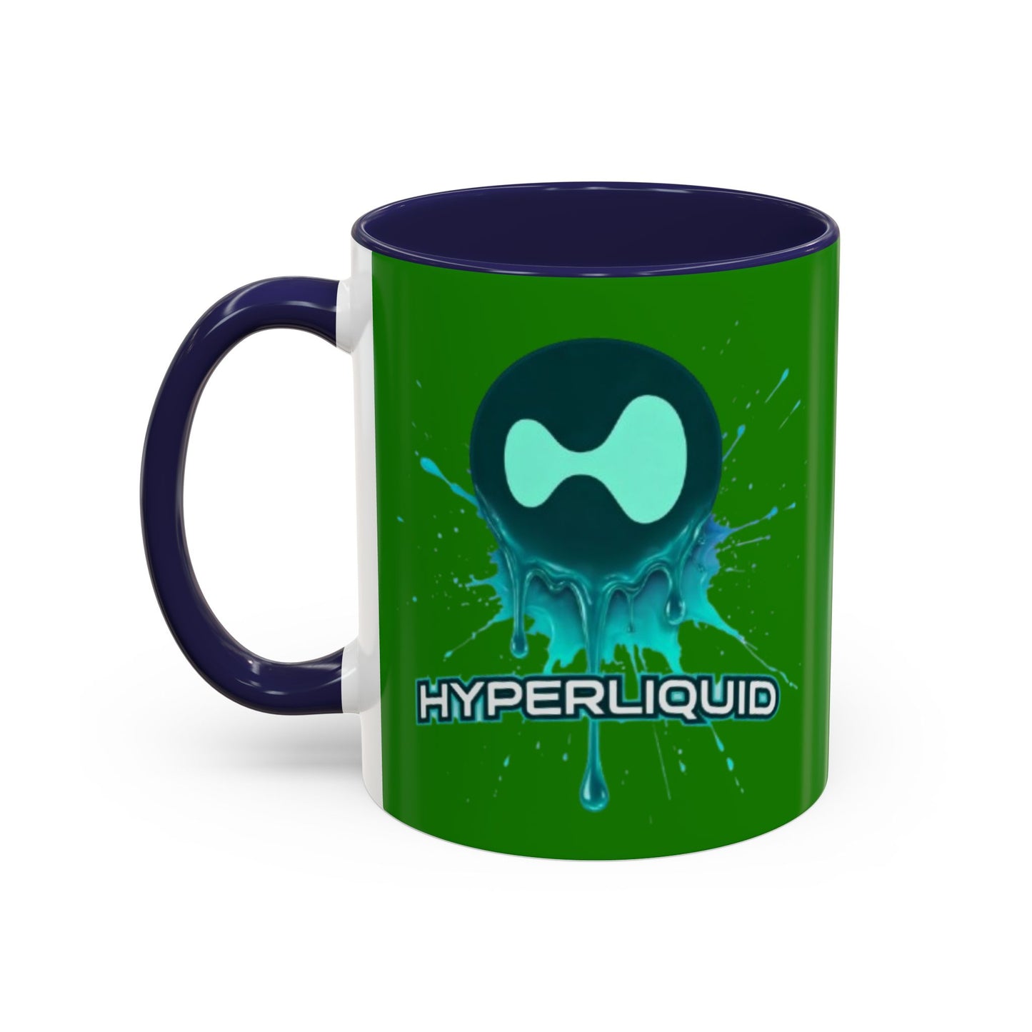 HYPE Drip Green Accent Mug by cypherpunkgear.com