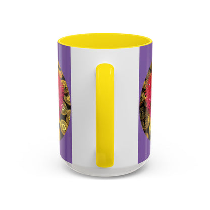 Bitcoin is My Valentine Light Purple Accent Mug by cypherpunkgear.com