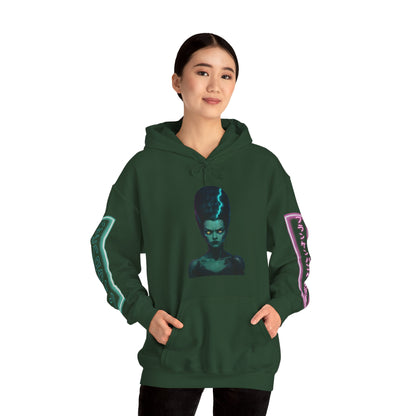 Bride of Frankenpunk Hoodie Unisex Hooded Sweatshirt by CreepyCrafts.boo