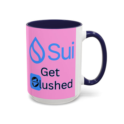 Sui: Get Slushed Pink Accent Mug by cypherpunkgear.com