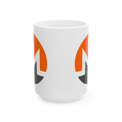 Monero (XMR) White Mug by cypherpunkgear.com
