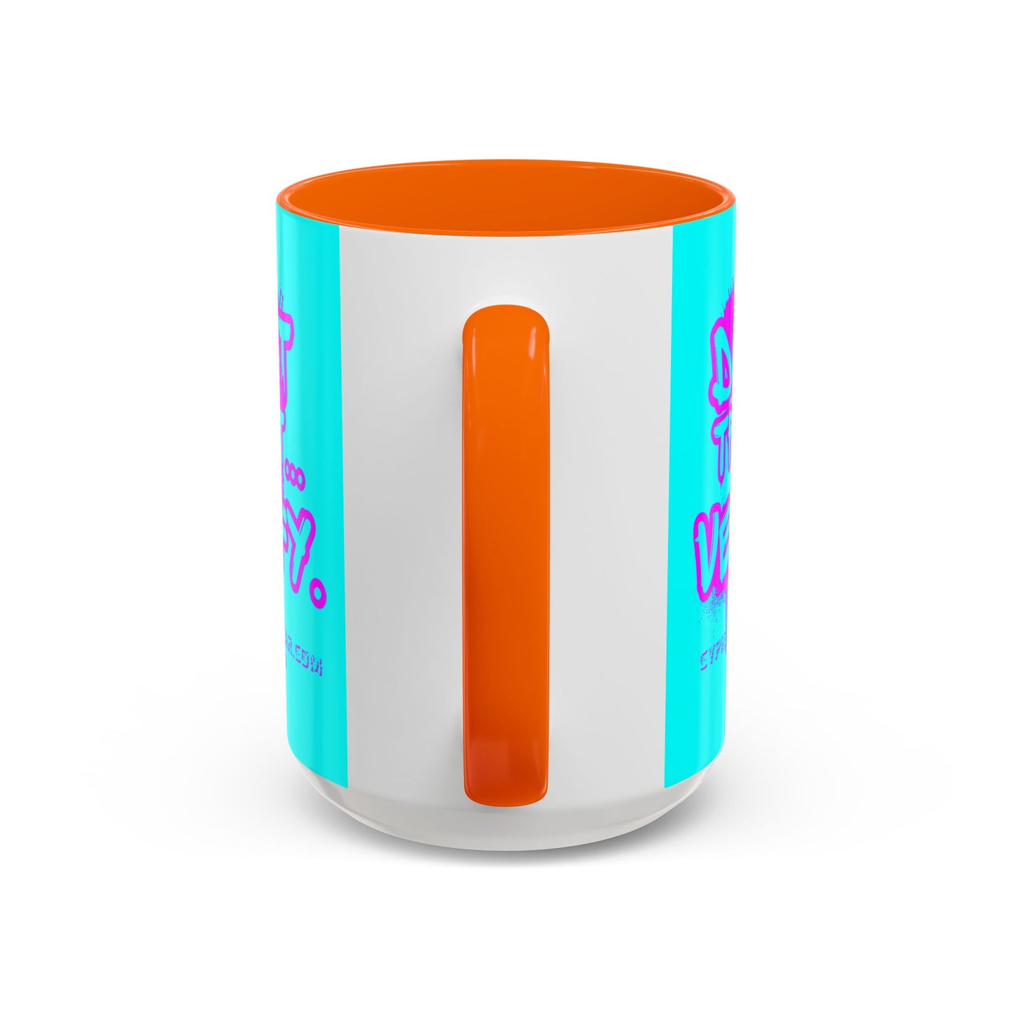 Don't Trust...Verify. Cyan Accent Mug by cypherpunkgear.com
