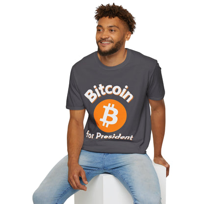 Bitcoin (BTC) for President DKcolors Unisex T-Shirt by cypherpunkgear