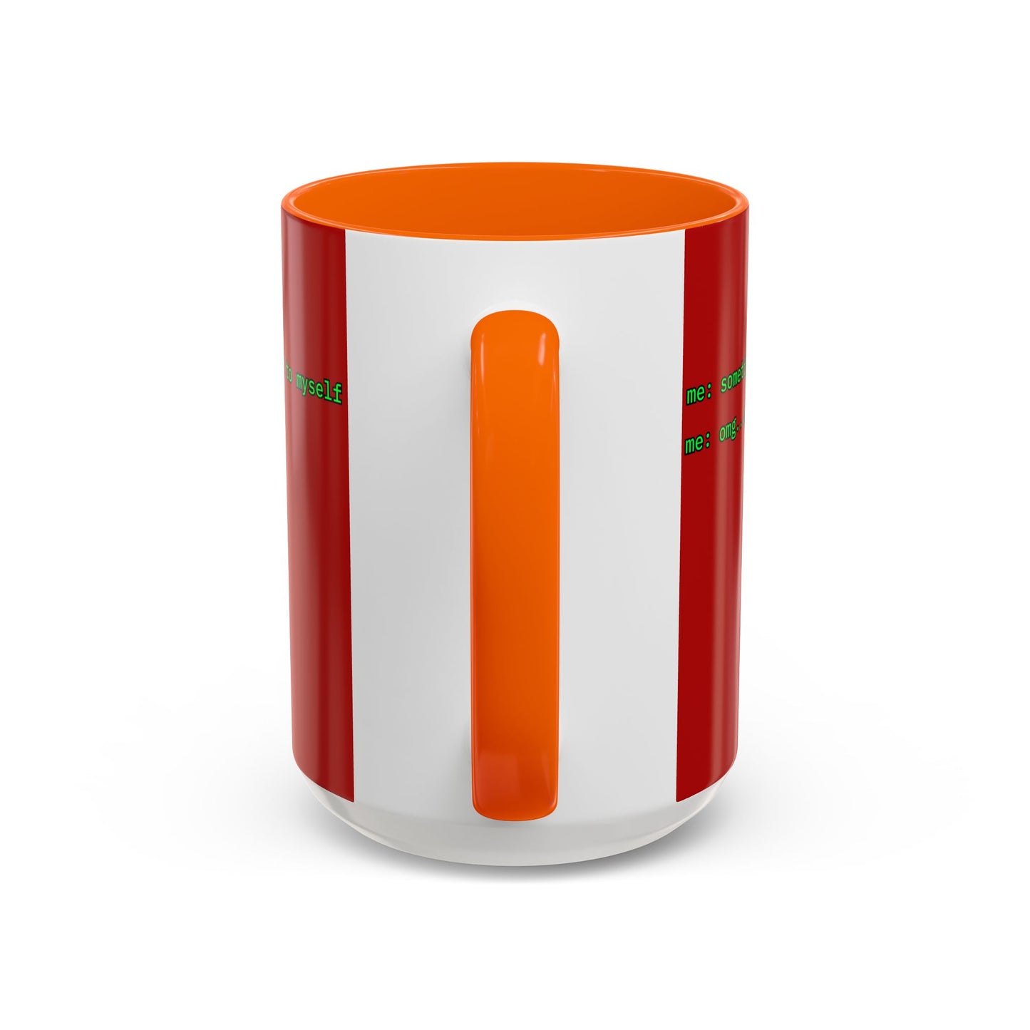 Sometimes I talk to myself - me: omg...same Red Accent Mug by cypherpunkgear.com