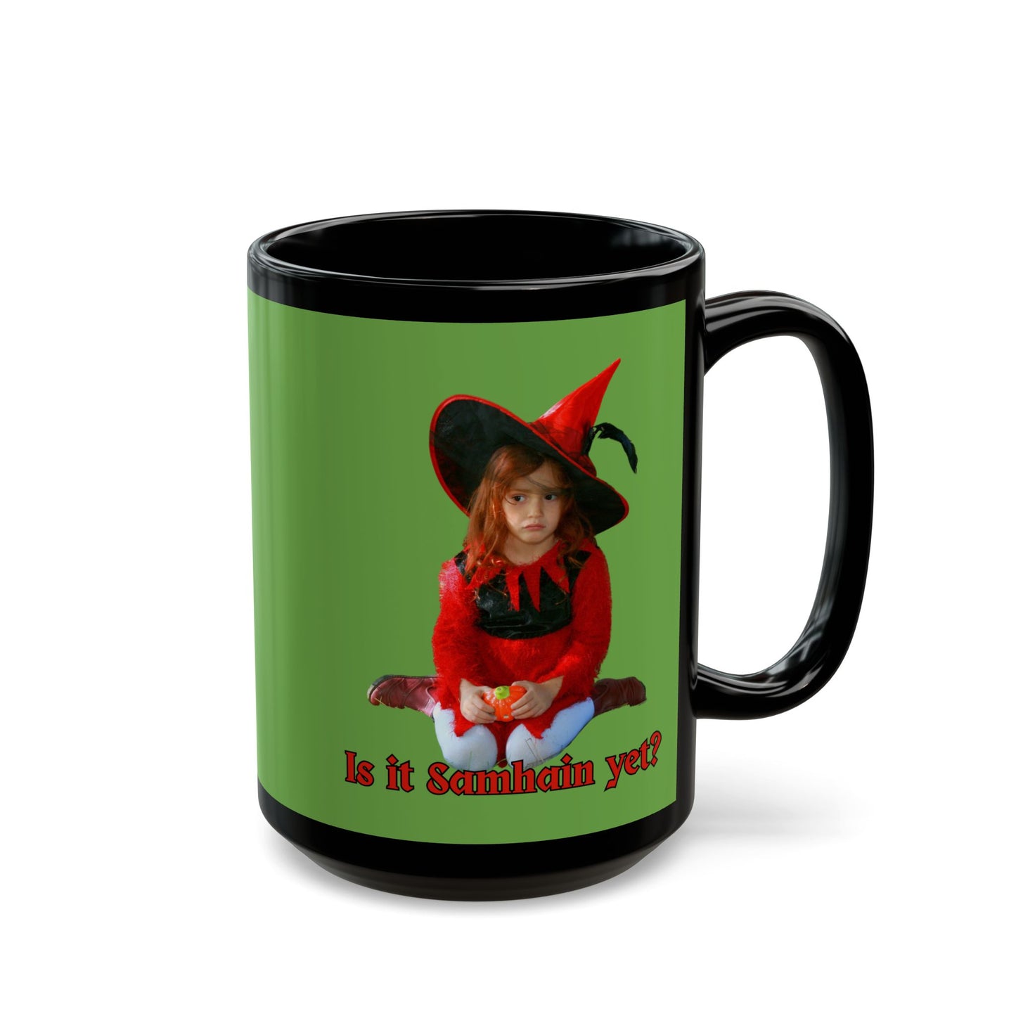 Is it Samhain yet? Green Mug by CreepyCrafts.boo