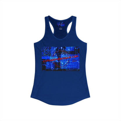 Cypherpunkgear.com logo Women's Racerback Tank Top by cypherpunkgear.com