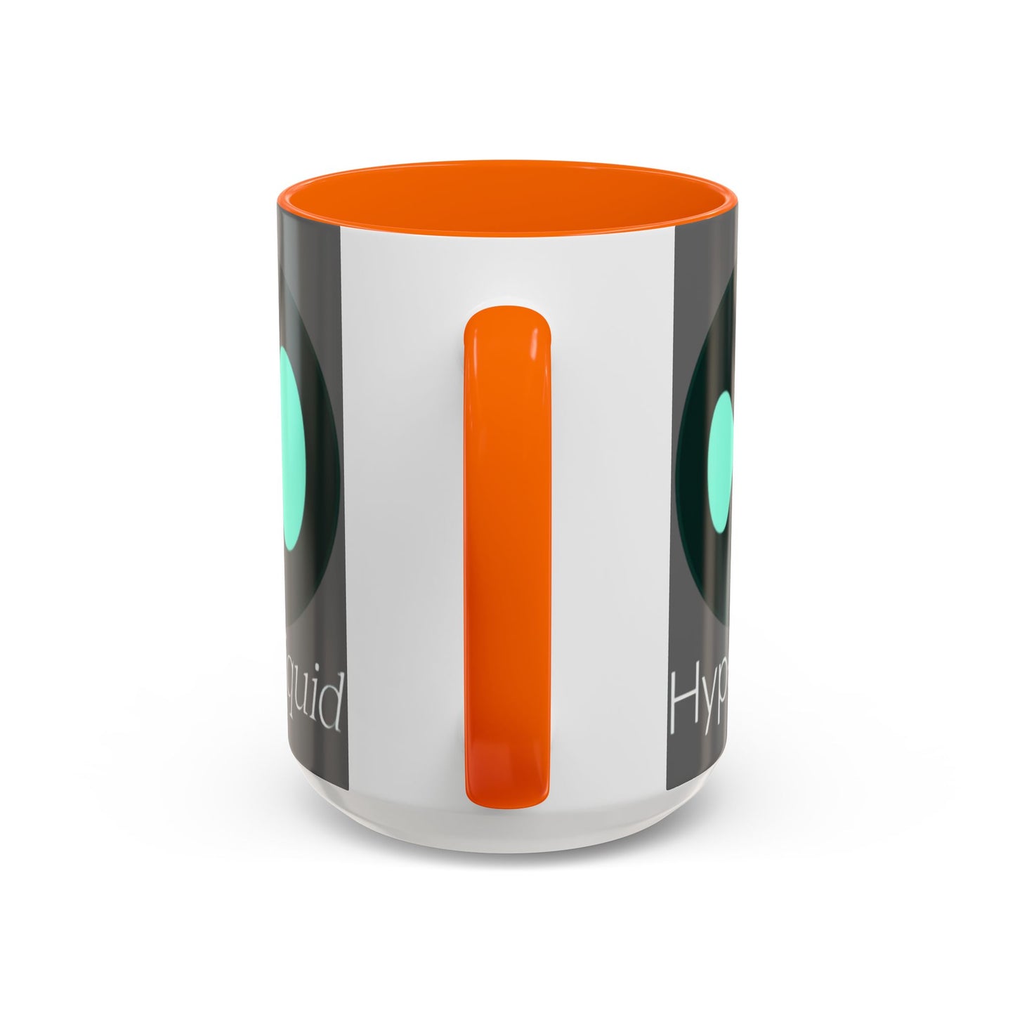 Hyperliquid White font Grey Accent Mug by cypherpunkgear.com