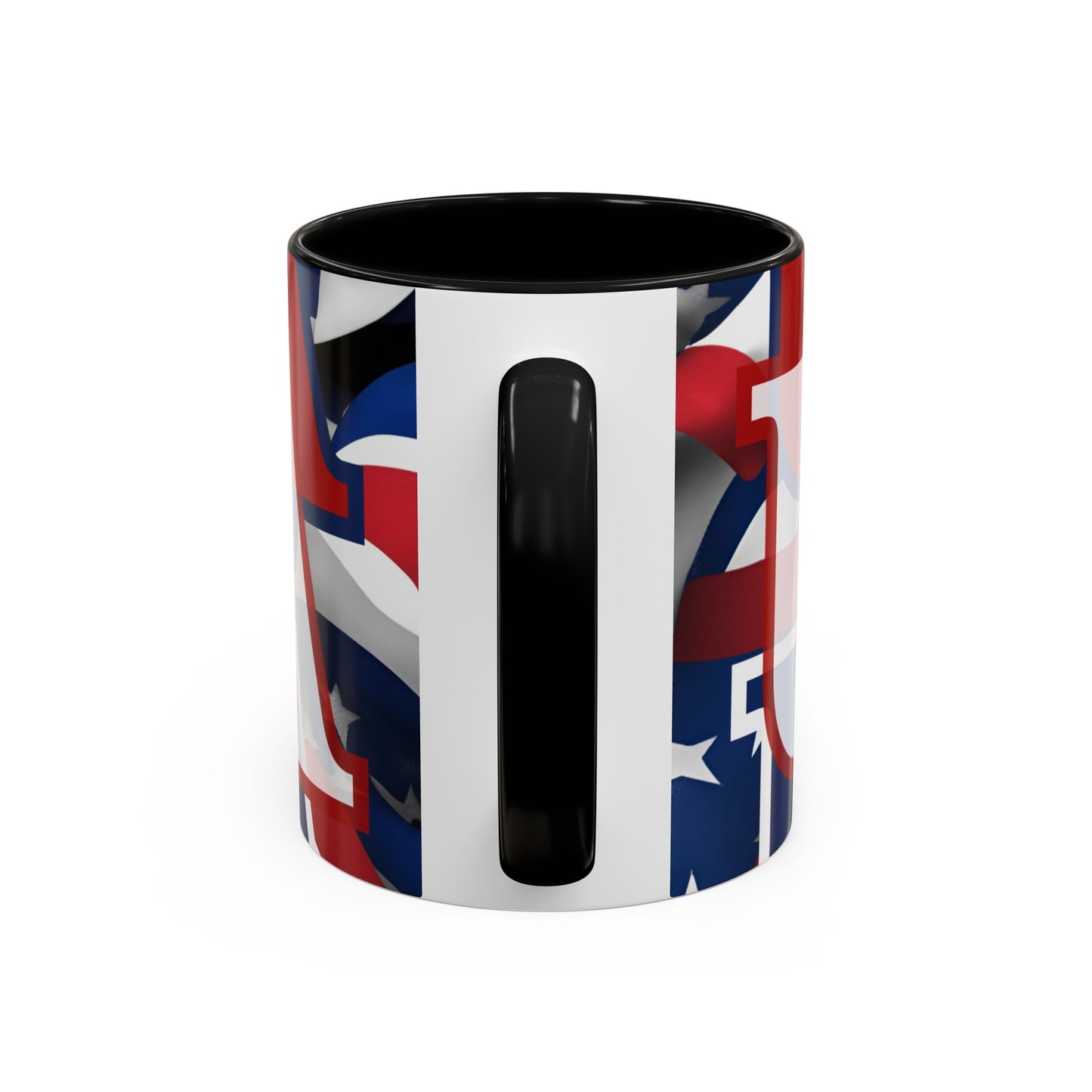 USA! USA! USA WHfont Patriot Accent Mug by cypherpunkgear