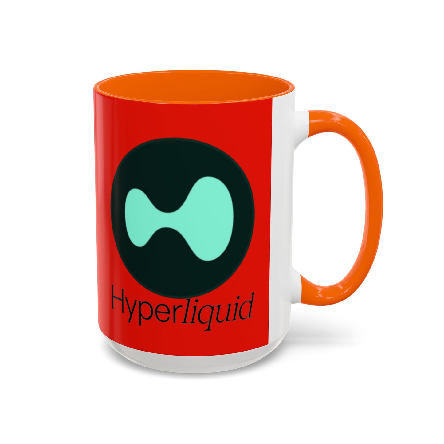 Hyperliquid Black font Red Accent Mug by cypherpunkgear.com