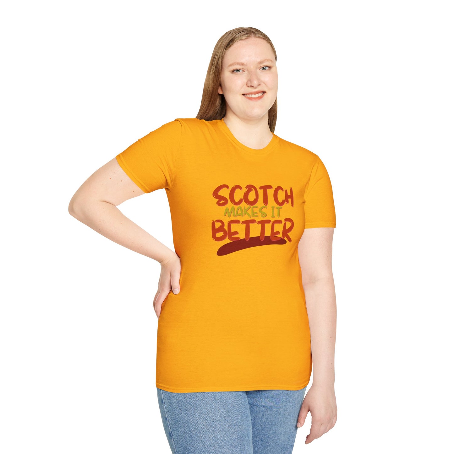 ¡Scotch lo mejora con cypherpunkgear! Camiseta unisex de estilo suave