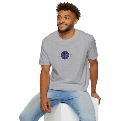 2-sided, cypherpunkgear.com logo Light colors Unisex T-Shirt by cypherpunkgear.com