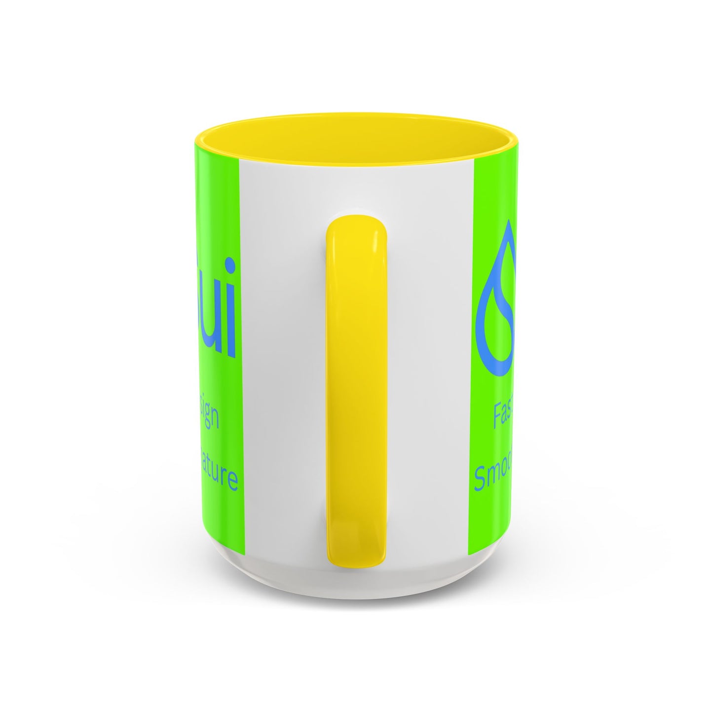 SUI Green Accent Mug by cypherpunkgear.com