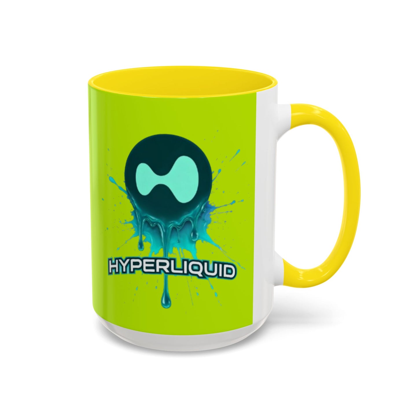 HYPE Drip Yellow Accent Mug by cypherpunkgear.com