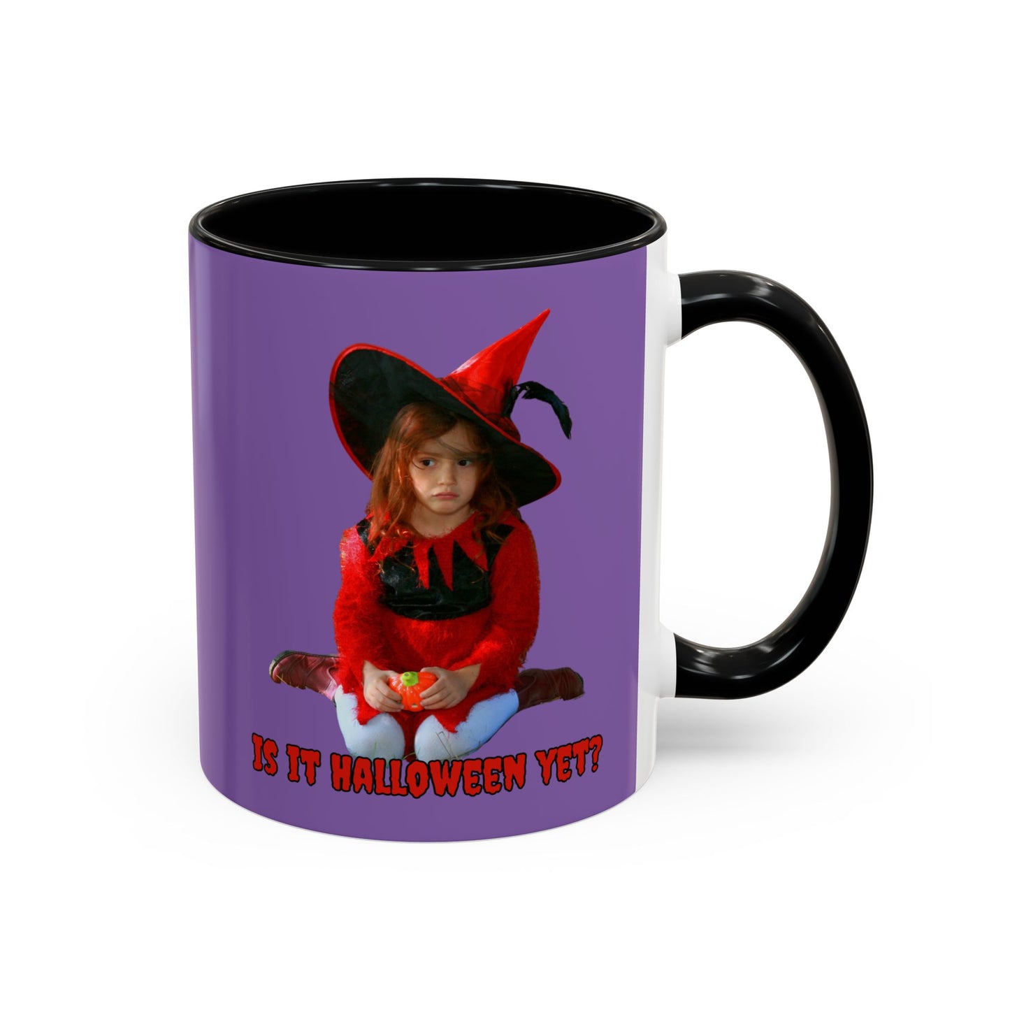 Is it Halloween yet? Light Purple Accent Mug by CreepyCrafts.boo