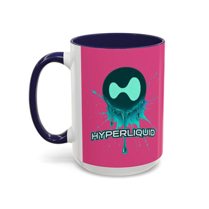 HYPE Drip Pink Accent Mug by cypherpunkgear.com