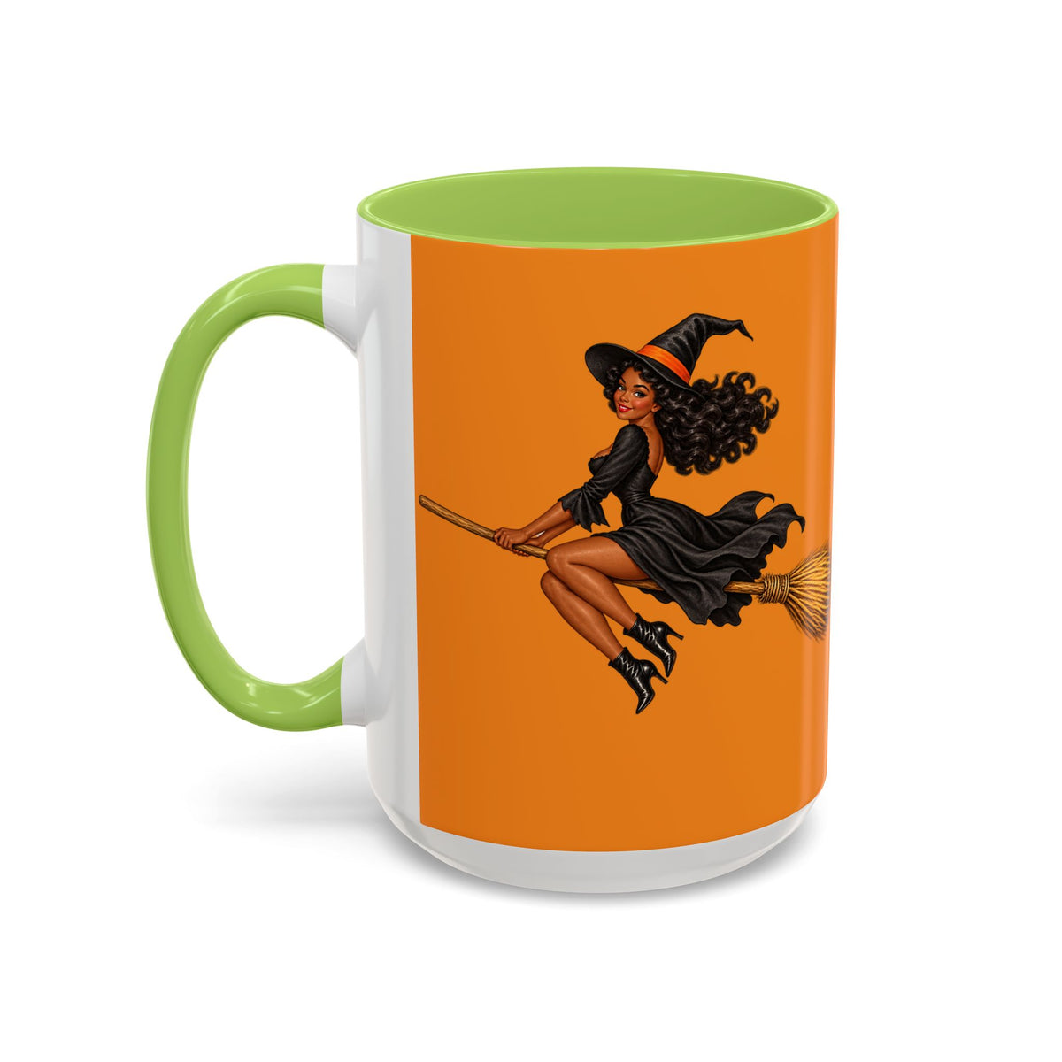 Velvet Vex Orange Accent Mug by CreepyCrafts.boo
