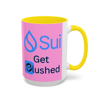 Sui: Get Slushed Pink Accent Mug by cypherpunkgear.com