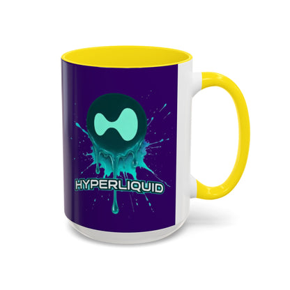 HYPE Drip Dark Purple Accent Mug by cypherpunkgear.com
