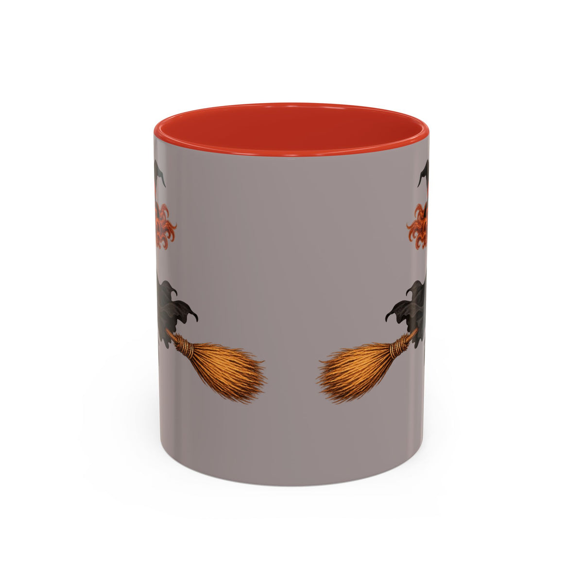 Hazel Hex Grey Accent Mug by CreepyCrafts.boo