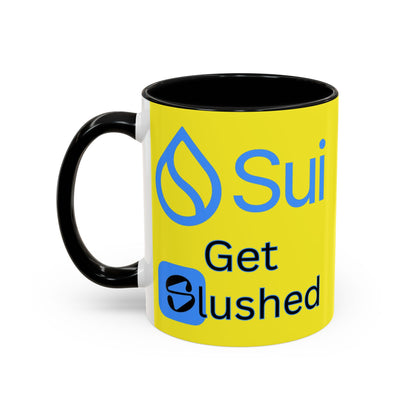 Sui: Get Slushed Yellow Accent Mug by cypherpunkgear.com
