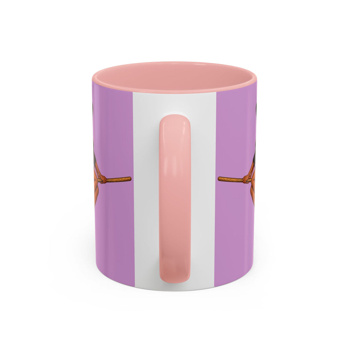 Velvet Vex Pink Accent Mug by CreepyCrafts.boo