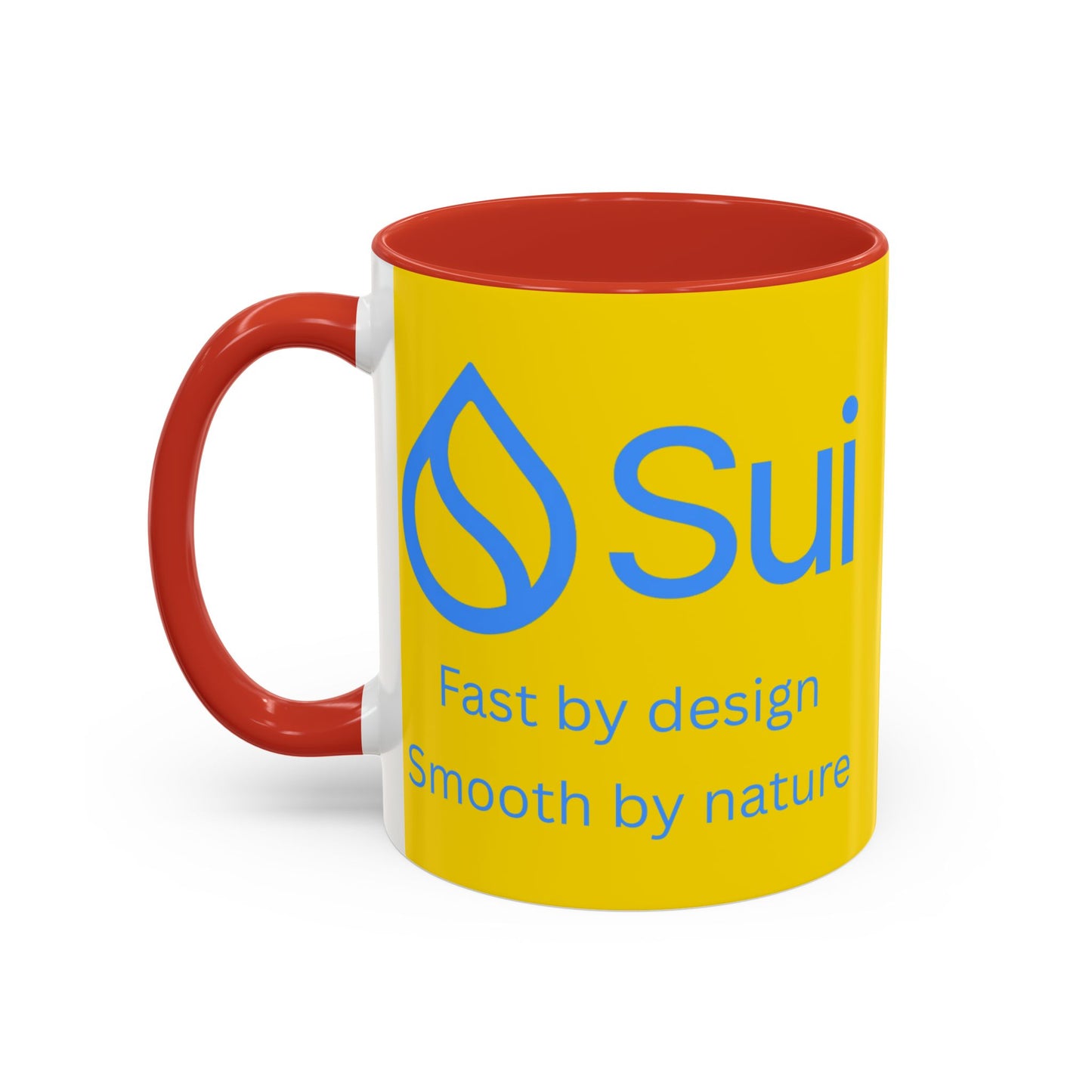 SUI Yellow Accent Mug by cypherpunkgear.com