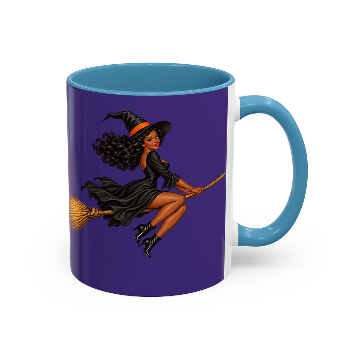 Velvet Vex Purple Accent Mug by CreepyCrafts.boo