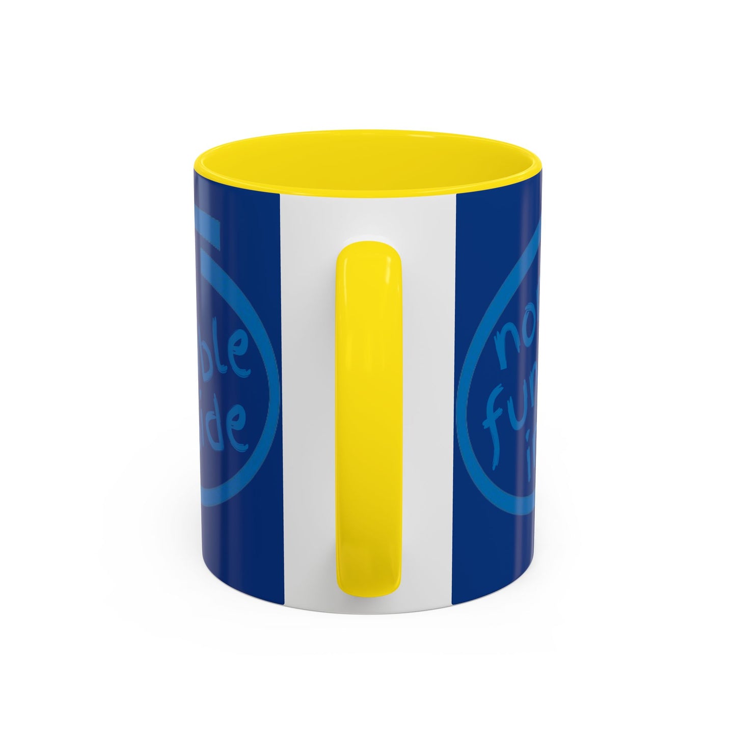 Non-Fungible Inside Dark Blue Accent Mug by cypherpunkgear.com