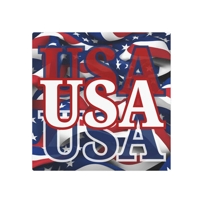 USA! USA! USA White Center Metal Art Sign by cypherpunkgear