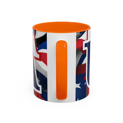 ¡EE.UU! ¡EE.UU! ¡EE.UU! ¡Patriota por cypherpunkgear! Taza de café decorativa (11, 15 oz)