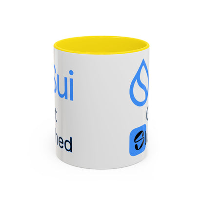Sui: Get Slushed White Accent Mug by cypherpunkgear.com