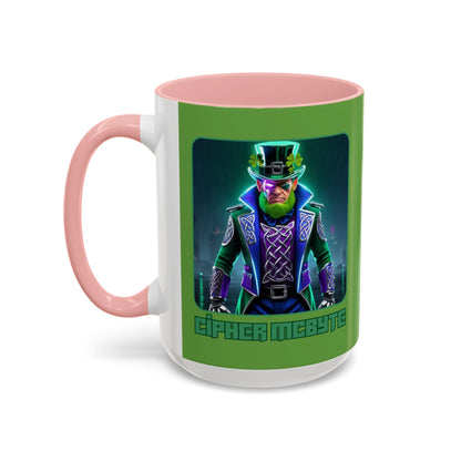 Cipher McByte Accent Mug by cypherpunkgear.com