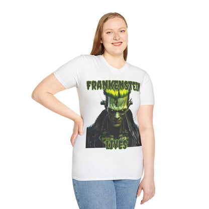 Frankenstein Lives Light colors Unisex T-Shirt by CreepyCrafts.boo