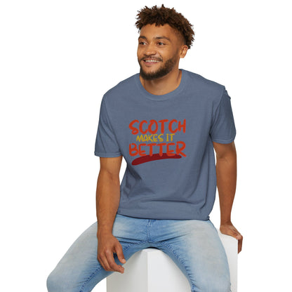 Scotch makes it better Dark colors Unisex T-Shirt by cypherpunkgear.com
