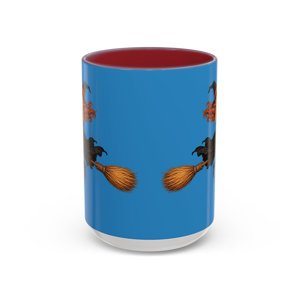 Hazel Hex Blue Accent Mug by CreepyCrafts.boo
