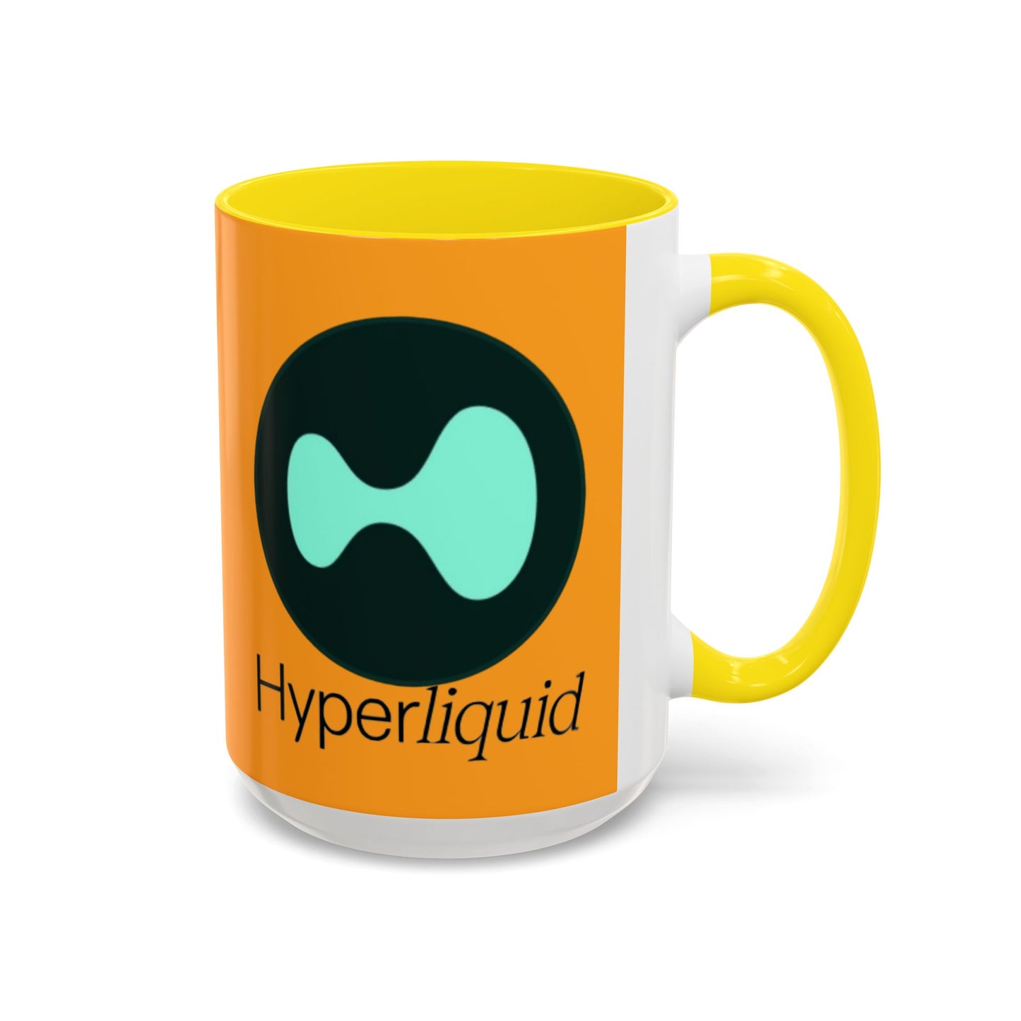 Hyperliquid Black font Orange Accent Mug by cypherpunkgear.com
