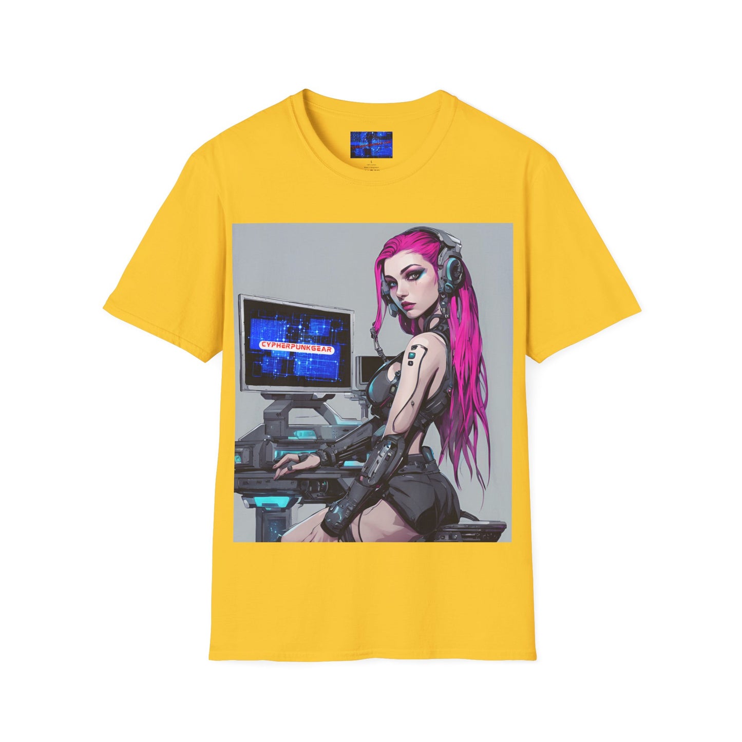 Netrunner Cyberpunk Light colors Unisex T-Shirt by cypherpunkgear.com