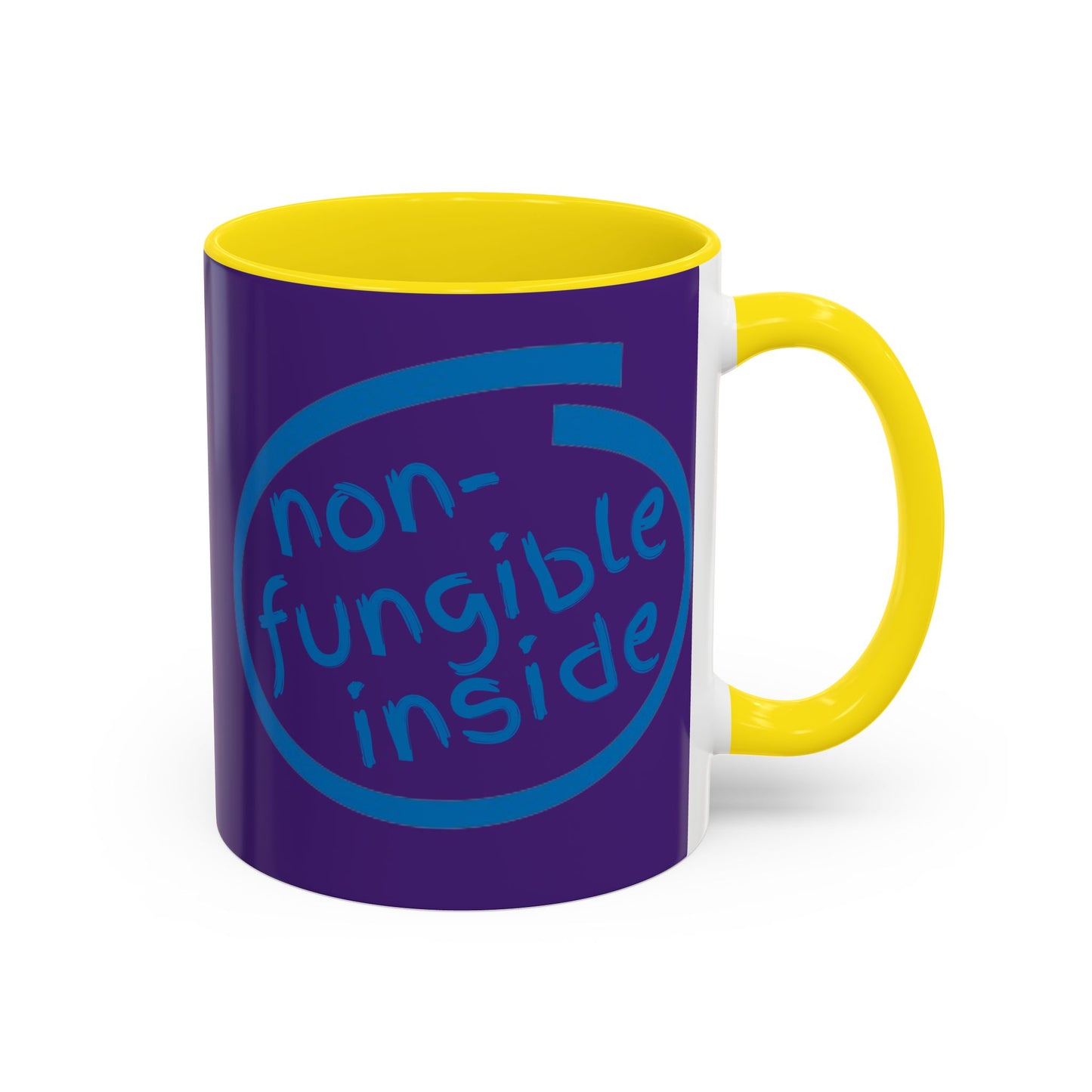 Non-Fungible Inside Purple Accent Mug by cypherpunkgear.com